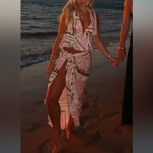 ISO Princess Polly Alessio halter top and wrap skirt set